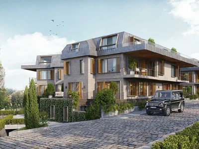 Complejo residencial Residential complex with swimming pool, garden, and small lakes, in a quiet area, Uskudar, Istanbul, Turkey