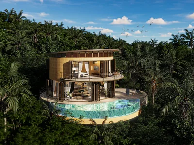 Complejo residencial Complex of villas with swimming pools and sea views, Samui, Thailand