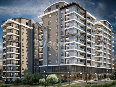 Complexe résidentiel Nouveaux appartements du promoteur 1+1, 2+1, 3+1 à Muratpaşa, Antalya dans un complexe avec piscine en paiement échelonné