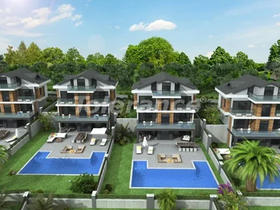 Cottage village Modern 4+1 villas in Ovacık, Fethiye with private pool and citizenship opportunity