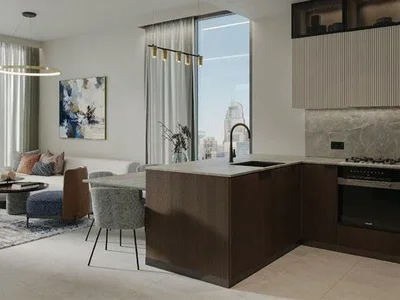 Wohnanlage New Mariott Residences with a swimming pool and a restaurant close to the canal and Jumeirah Beach, Business Bay, Dubai, UAE