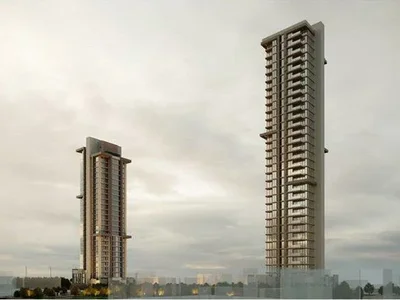 Zespół mieszkaniowy New residence with swimming pools and a park close to a metro station and highways, Istanbul, Turkey