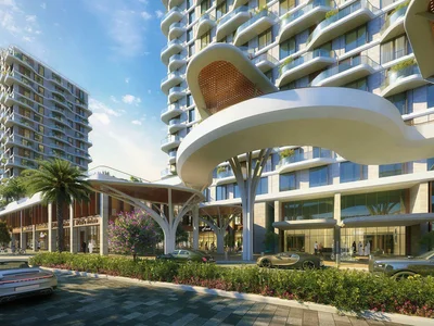 Complejo residencial New Takaya Residence with swimming pools and a so-working area near the autodrome, Motor City, Dubai, UAE